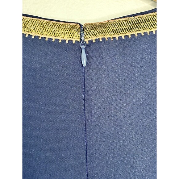 Foxiedox sz Large Navy Blue Short Sleeved Hadiya Mini Dress NEW women’s - Picture 9 of 10